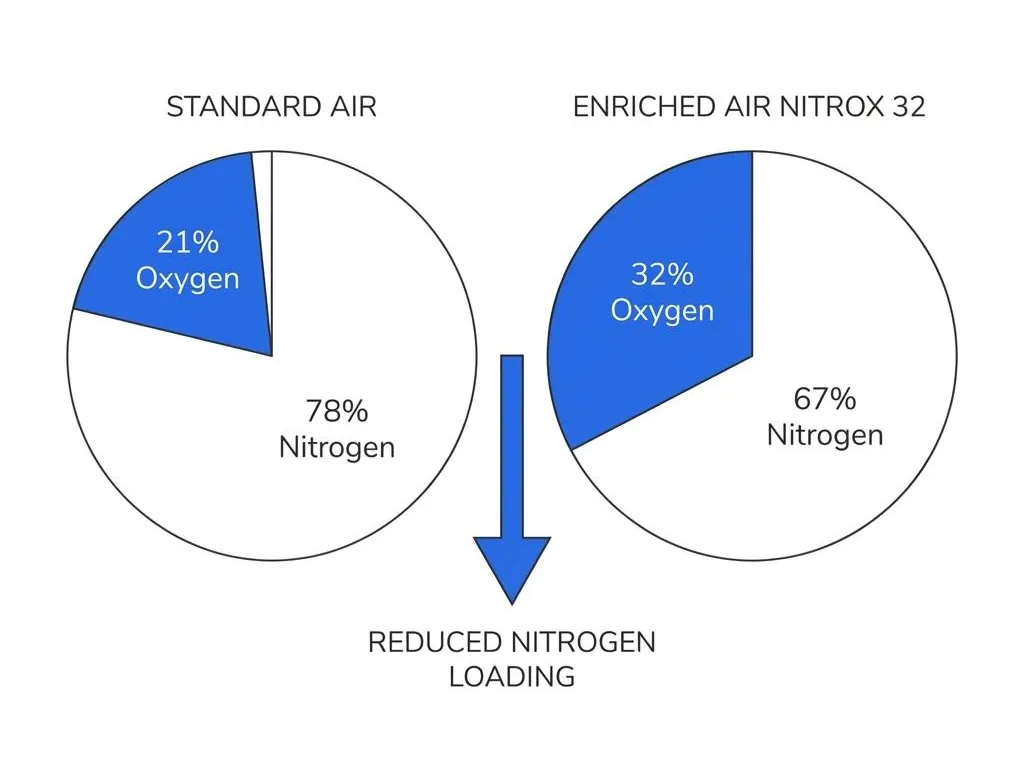 Nitrox vs Air gas composition / © Taehoon Kwon